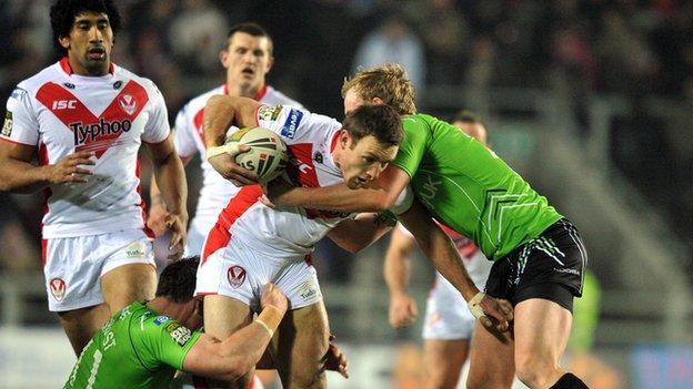 St Helens see off Salford City Reds in Super League clash