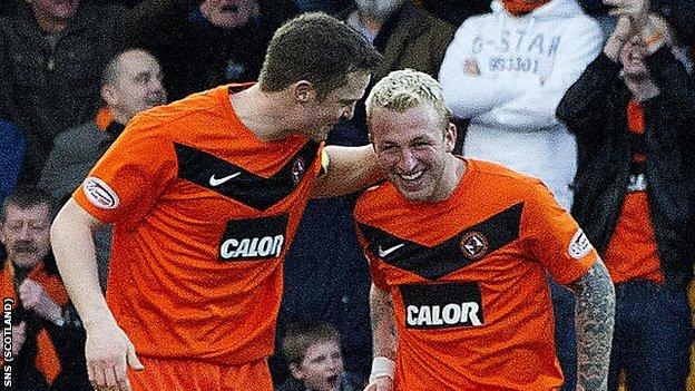 Jon Daly and Johnny Russell both scored against St Johnstone
