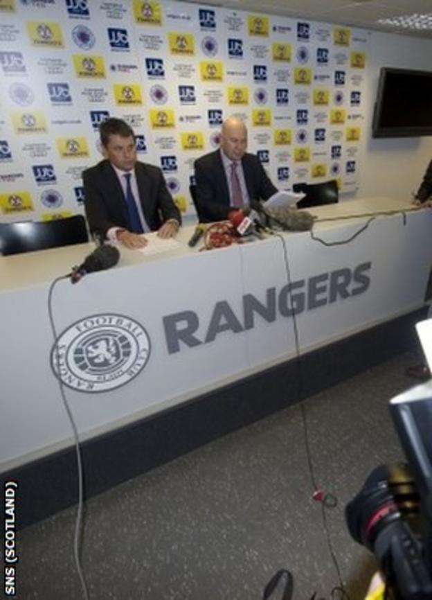 Clark and Whitehouse have been appointed Rangers' administrators