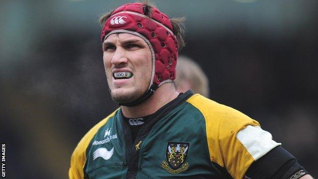 Northampton Saints forward Christian Day signs new deal - BBC Sport