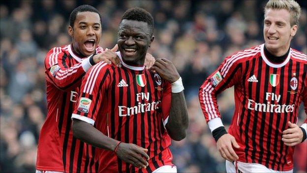 Milan praise for debutant Sulley Muntari - BBC Sport