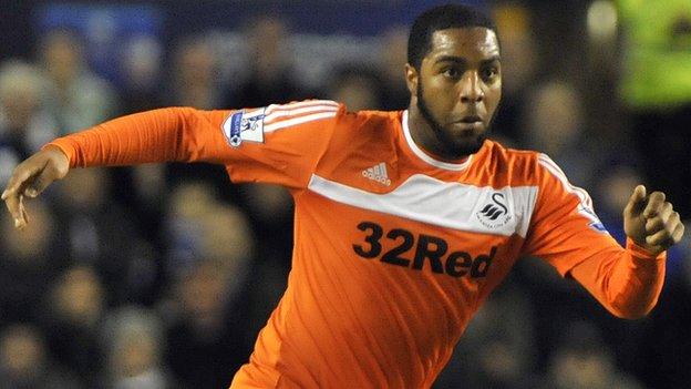 Swansea City midfielder Kemy Agustien