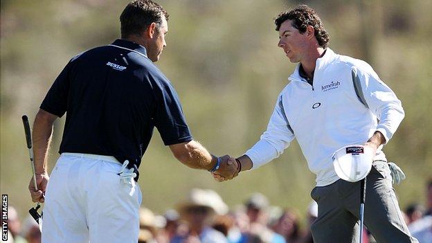 Lee Westwood and Rory McIlroy