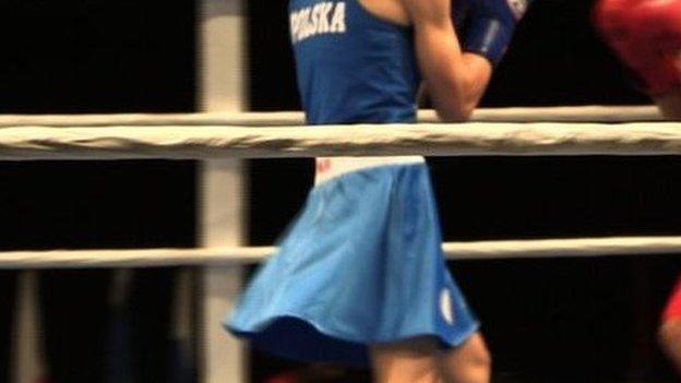Polish boxers wore skirts at the recent European Championships