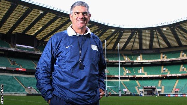Nick Mallett at Twickenham during the Help For Heroes Rugby Challenge last December