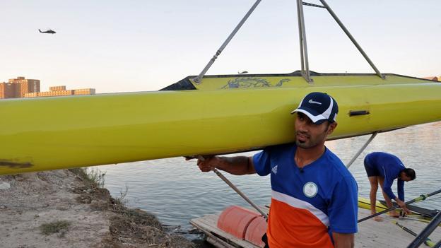 Haider Rashid and Hamza Hussein, Iraq's Olympic rowers