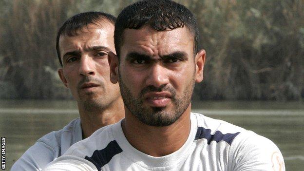 Haider Rashid and Hamza Hussein, Iraq's Olympic rowers
