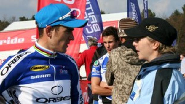 Julien Absalon and wife Emilie