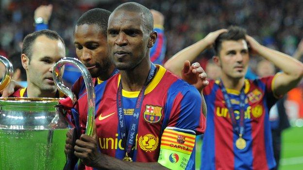 Barcelona defender Eric Abidal