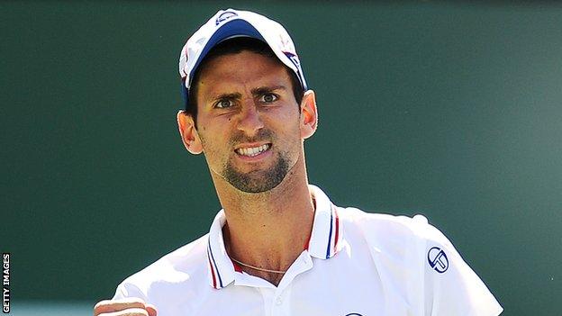 Djokovic makes Indian Wells semis with win over Almagro  BBC Sport