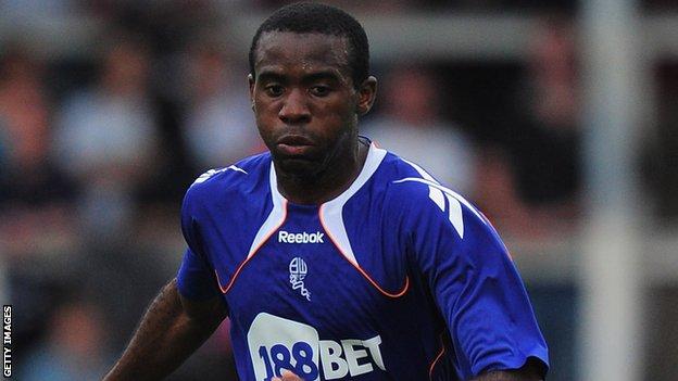 Bolton Wanderers midfielder Fabrice Muamba