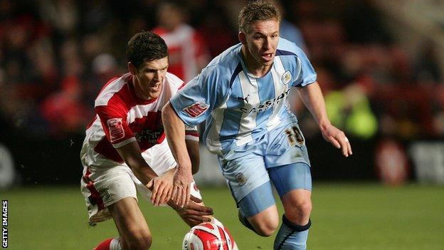 Freddy Eastwood playing for Coventry