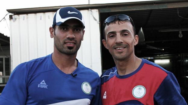 Haider Rashid and Hamza Hussein, Iraqi Olympic rowers