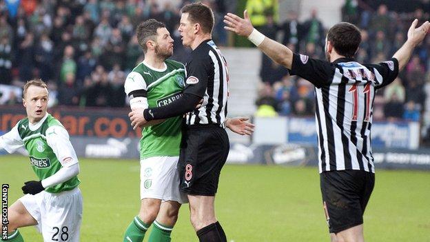 Hibs and Dunfermline are in a head-to-head relegation battle in the SPL