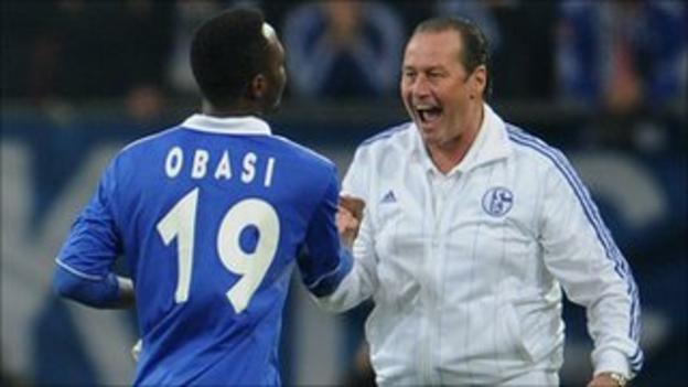 Chinedu Obasi has impressed Schalke coach Huub Stevens since joining in December