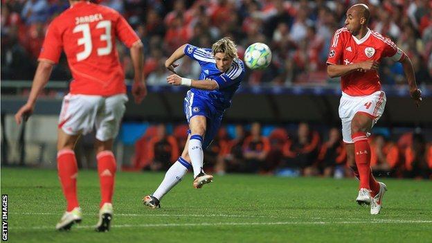 Fernando Torres lets fly against Benfica