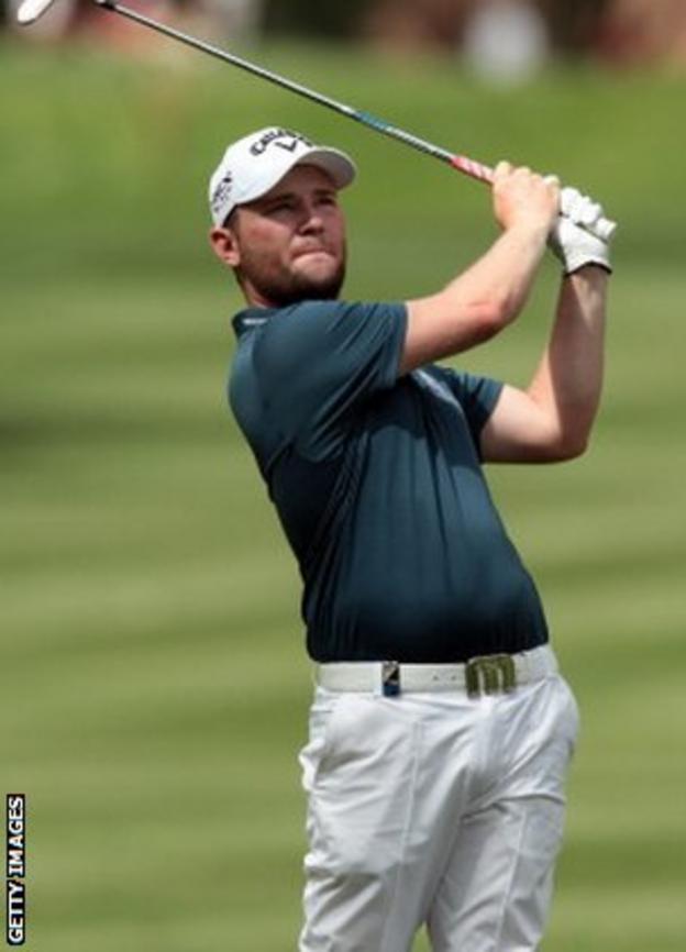 Branden Grace suffers lost ball in bunker at Hassan Trophy - BBC Sport