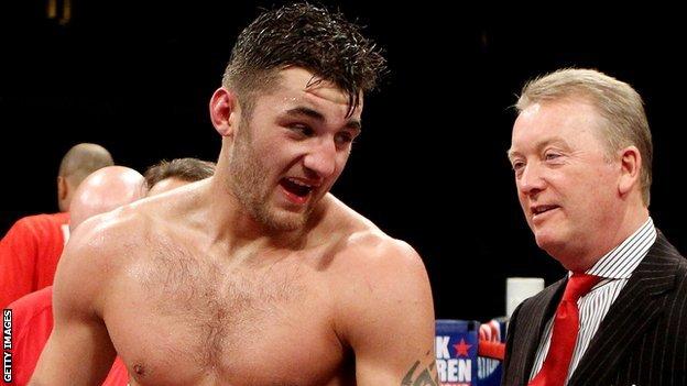 Nathan Cleverly and Frank Warren