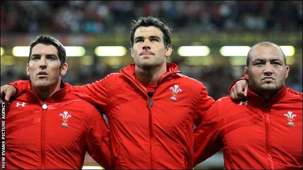 James Hook, Mike Phillips and Craig Mitchell
