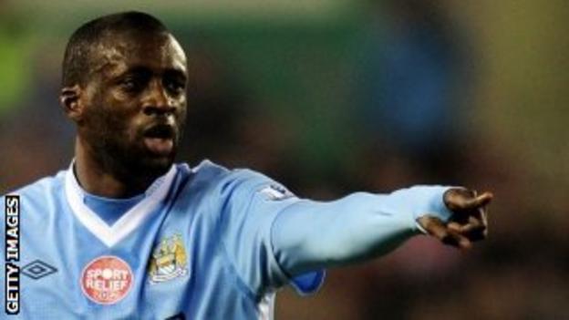 Manchester City midfielder Yaya Toure