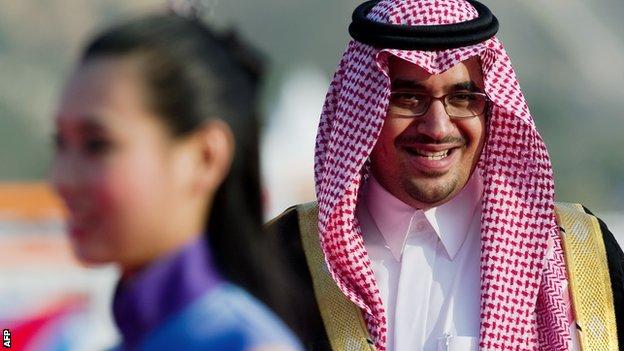 Saudi Olympic Committee president Prince Nawaf bin Faisal