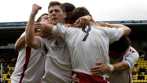 Ross County are one point from securing promotion to the Scottish Premier League