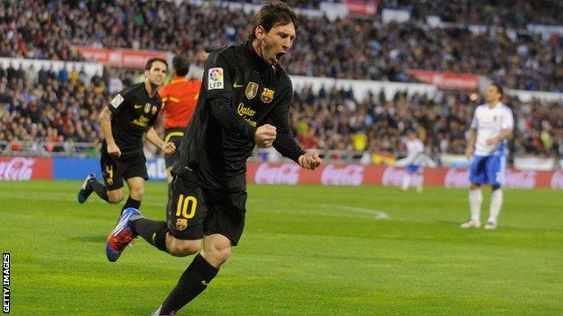 Barcelona playmaker Lionel Messi