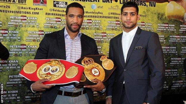 Lamont Peterson and Amir Khan