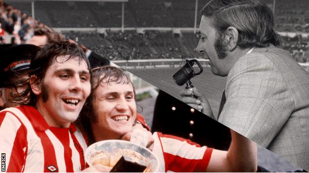 Sunderland celebrate the FA Cup win in 1973