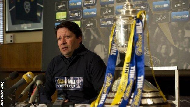 Sergio has his eye on the Scottish Cup as he addresses the media