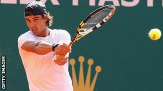 Rafael Nadal played for the first time since pulling out of the Miami Masters