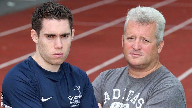 Stephen Maguire (right) is currently full-time coach of Paralympic star Jason Smyth