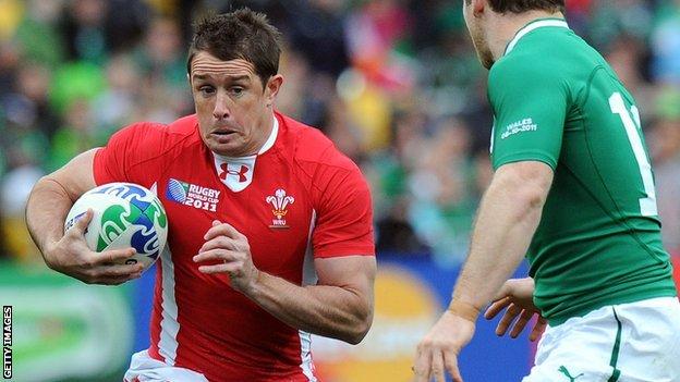 Former Wales wing Shane Williams in action against Ireland