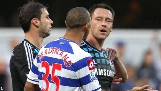 Terry is accused of racially abusing Ferdinand