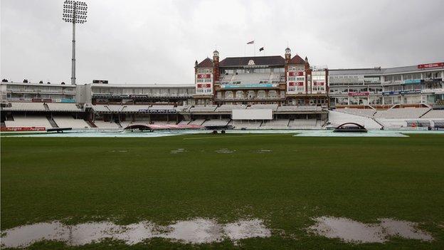 Rain at The Oval