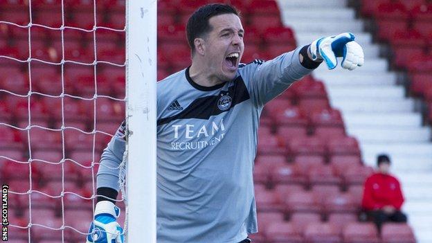 Langfield keeps goal for Aberdeen against Dunfermline on Saturday
