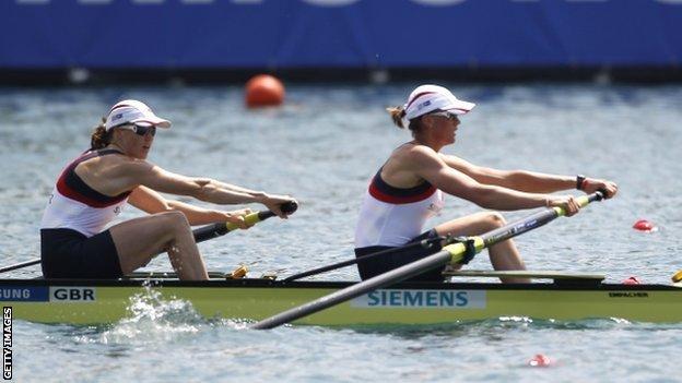 Helen Glover and Heather Stanning of Great Britain