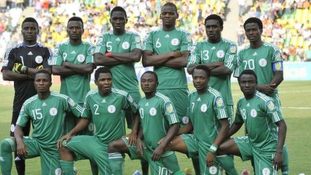 Nigeria under-20 team at the 2011 World Cup in Colombia