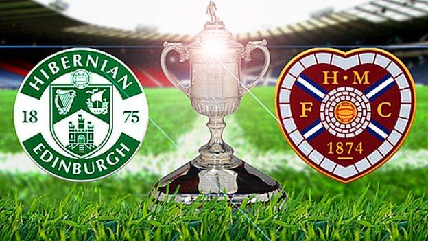 Hibs meet Hearts in Saturday's Scottish Cup final