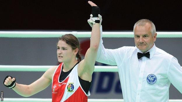 Katie Taylor is announced as world champion in China