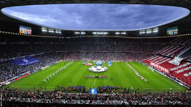 Inside the Allianz Arena