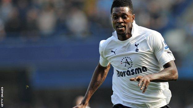 Emmanuel Ad or wants to stay at Tottenham, hits out at critics