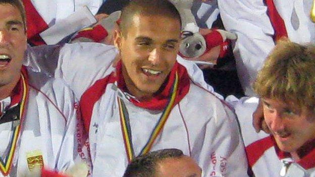 Michael Weir won a gold medal with jersey at the 2009 Island Games