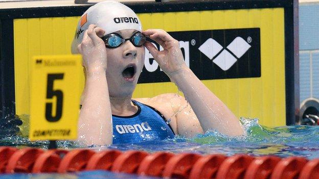 Sycerika McMahon shows her excitement after booking her Olympic place on Tuesday