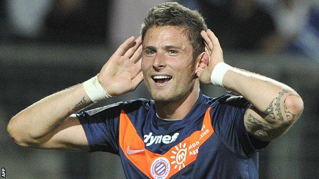 Arsenal Set To Sign Olivier Giroud For 12m From Montpellier Bbc Sport