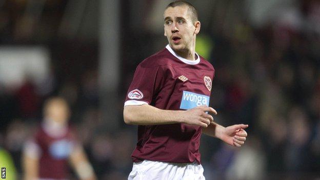 Gary Glen in action for Hearts