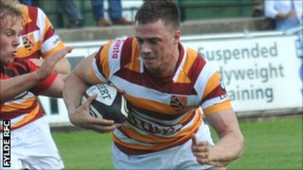 Mike Waywell in action for Fylde RFC