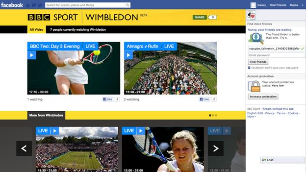 BBC streams Summer of Sport on Facebook with social viewing app