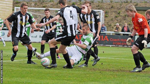Cefn Druids lost to The New Saints in last season's Welsh Cup Final