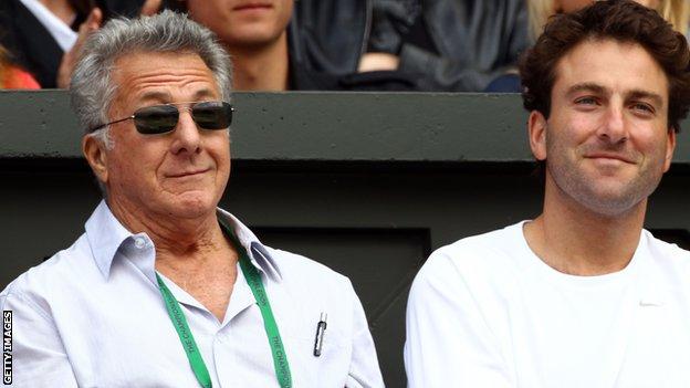 Dustin Hoffman enjoys day six of Wimbledon